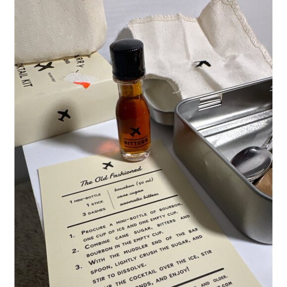 The Carry On Cocktail Kit The Old Fashioned Mix Set Wheels Up NEW - Picture 6 of 6